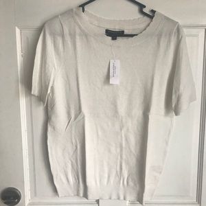 Banana Republic scallop trim sweater